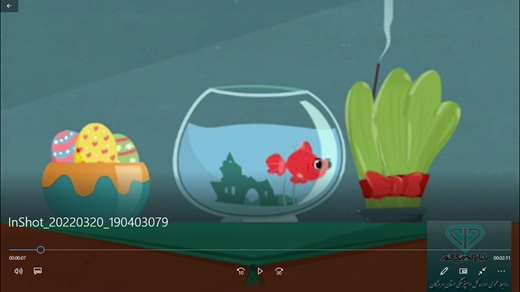 موشن گرافی توصیه های بهداشتی ماهی قرمز